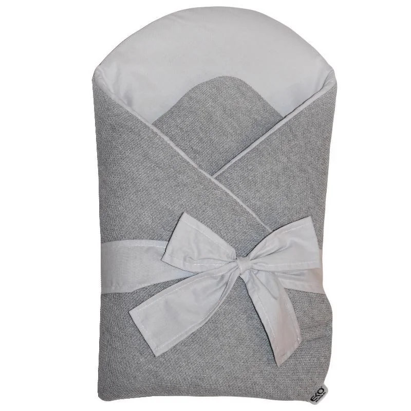 EKO Zavinovačka z pleteniny Grey-Grey 1×1 ks, na suchý zips