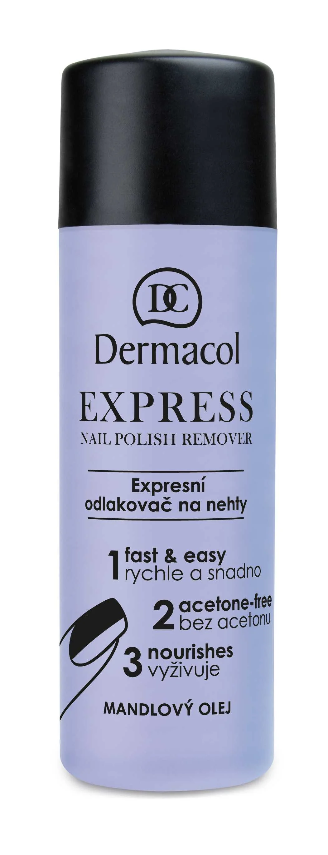 Dermacol Express nail polish remover 1×120 ml, odlakovač