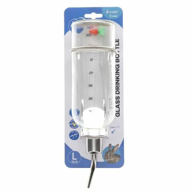 DUVO+ Sklenená napájačka pre drobné hlodavce -L  760ml