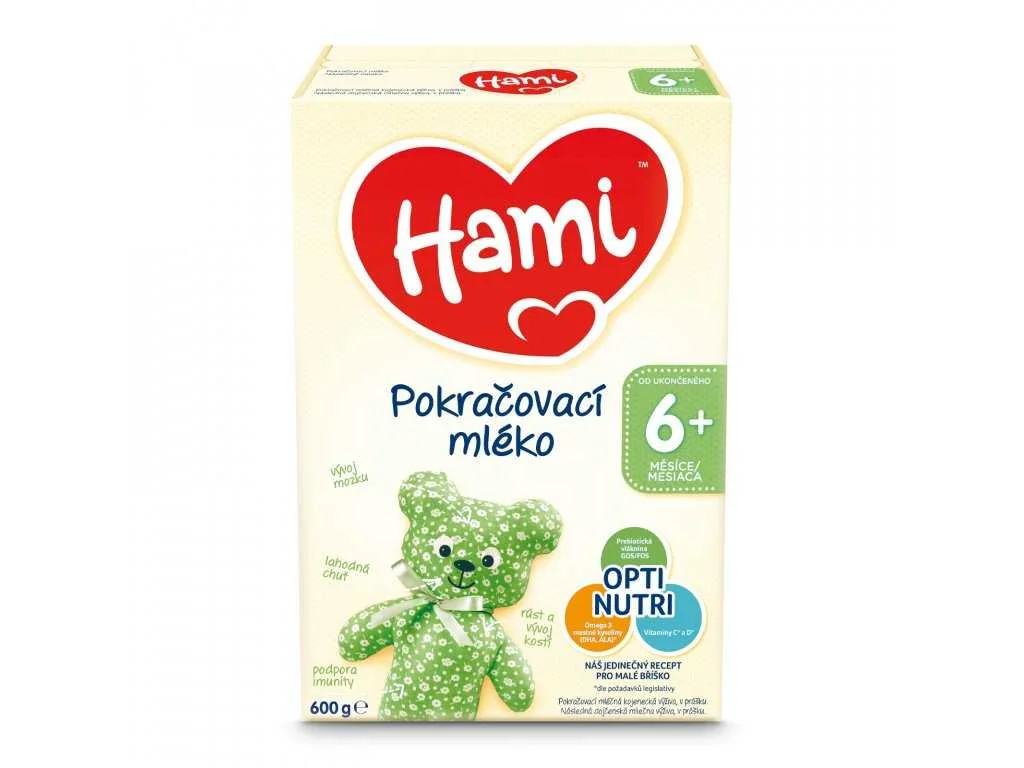 HAMI . 6+ 600G PLV 666677 OD 7MES. 1×600 g, mliečna výživa v prášku