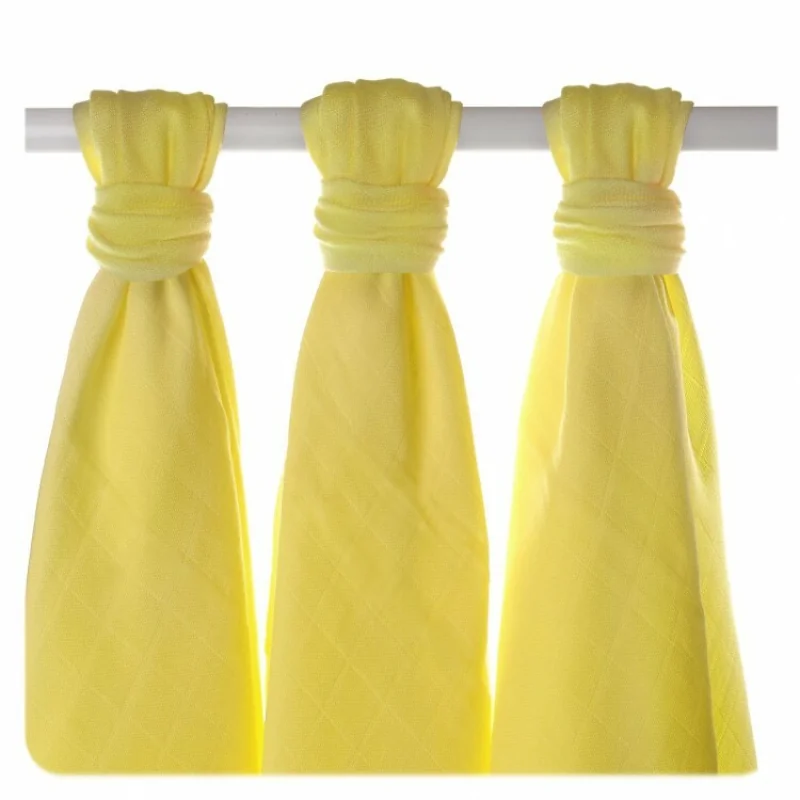 XKKO BMB Bambusová plienka  Colours 70x70 - Lemon (3ks) 