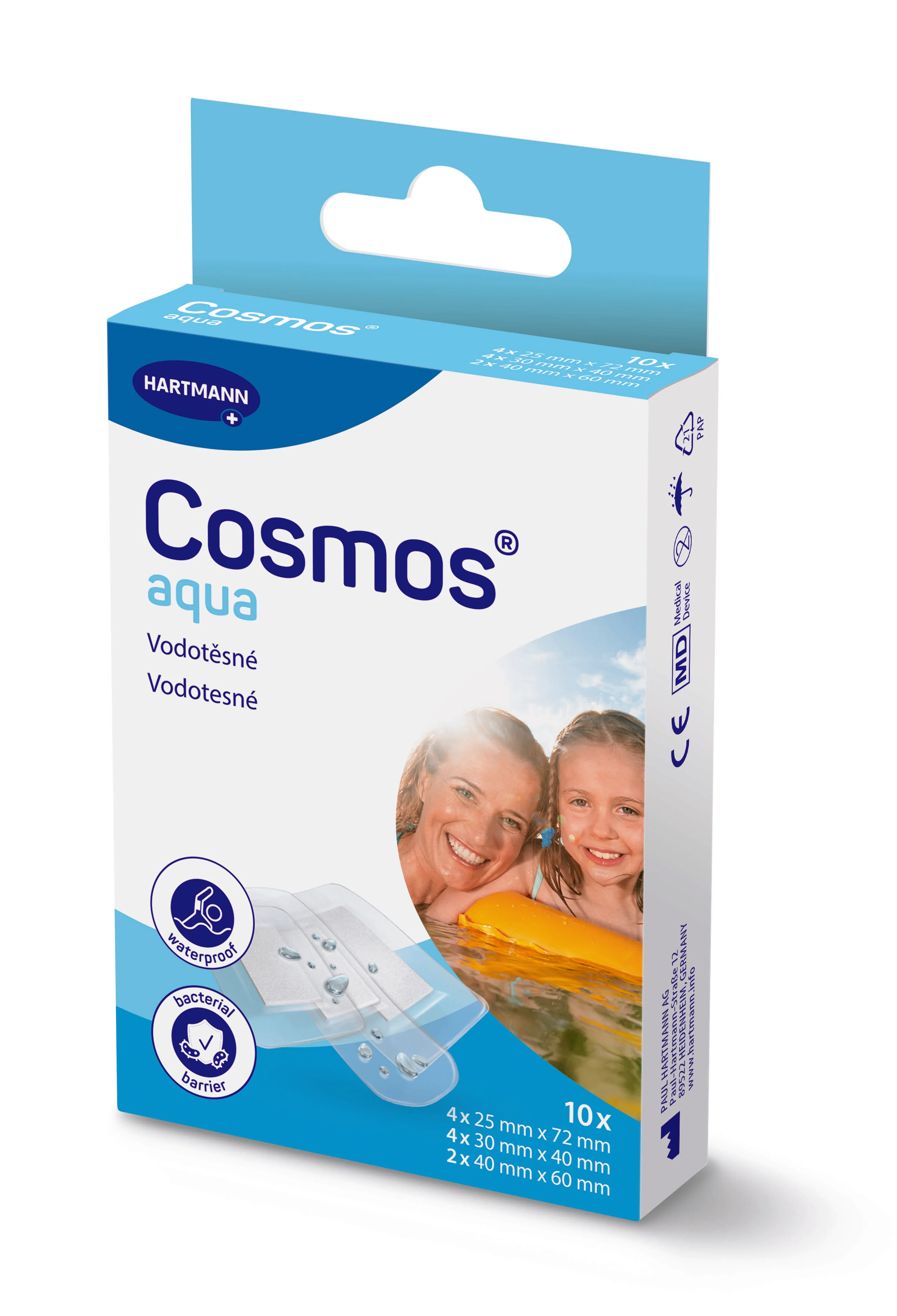 COSMOS Do vody 1×10 ks, náplasť na rany