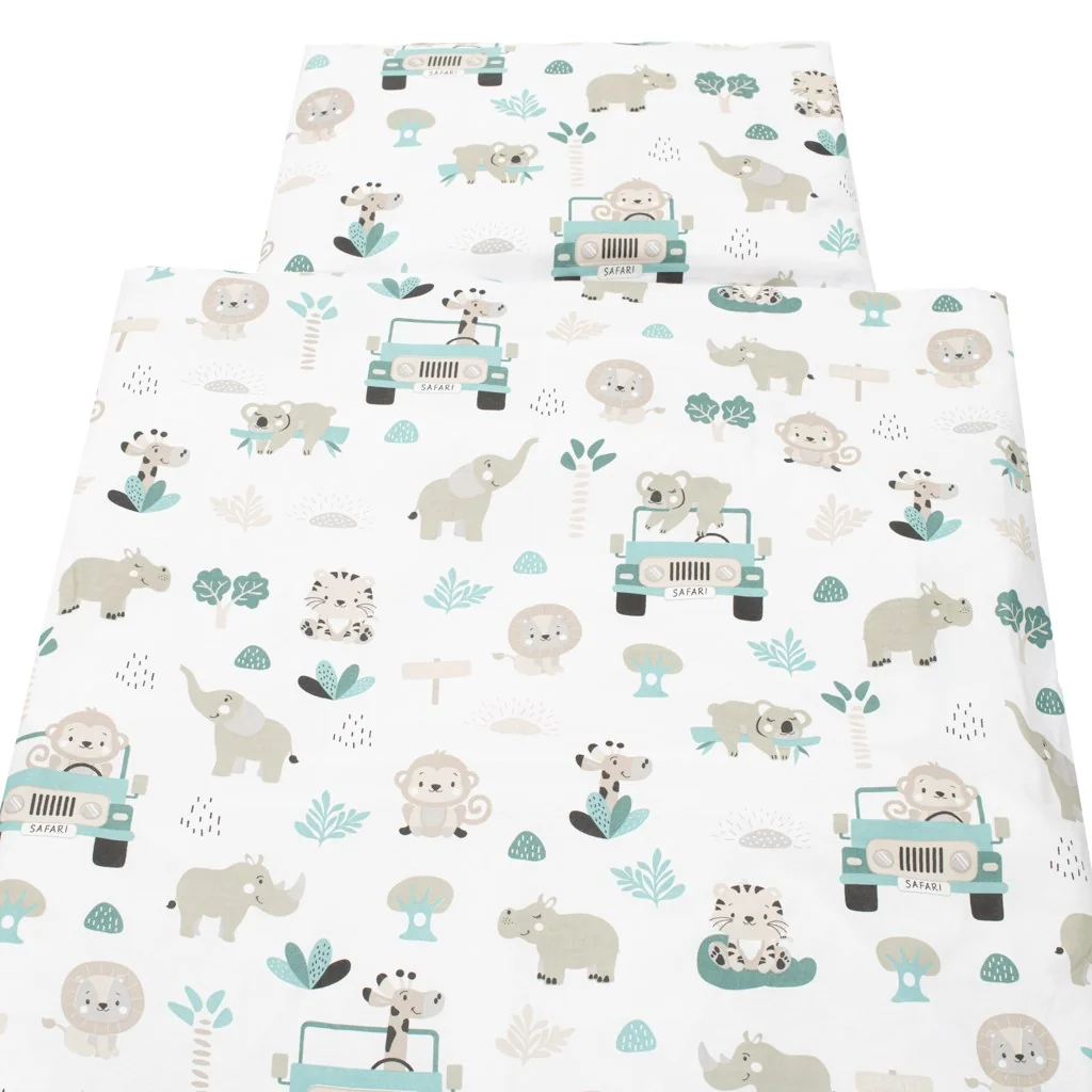 2-dielne posteľné obliečky New Baby Safari II 90/120 cm mint