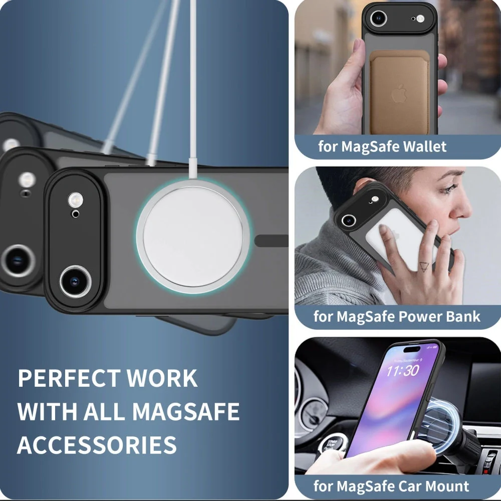 Tech-Protect BasicMag MagSafe kryt na iPhone 17 Air, čierny