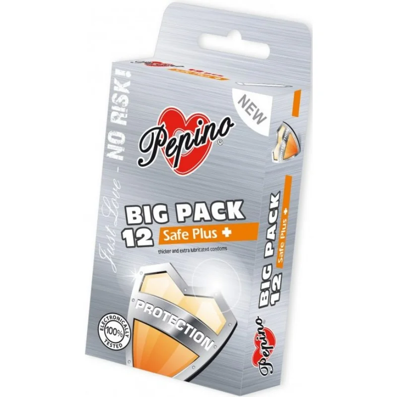 Safe Plus – zosilnené kondómy (12 ks)