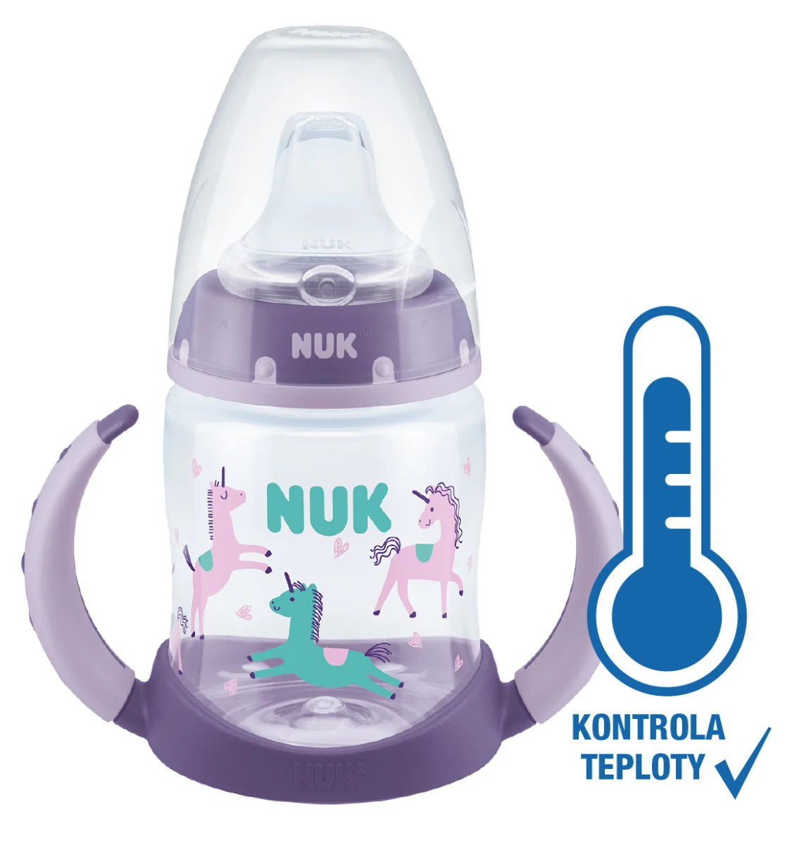 NUK FC FĽAŠA PP Na učenie 1×1 ks, so silikónovým cumlíkom, 6m+