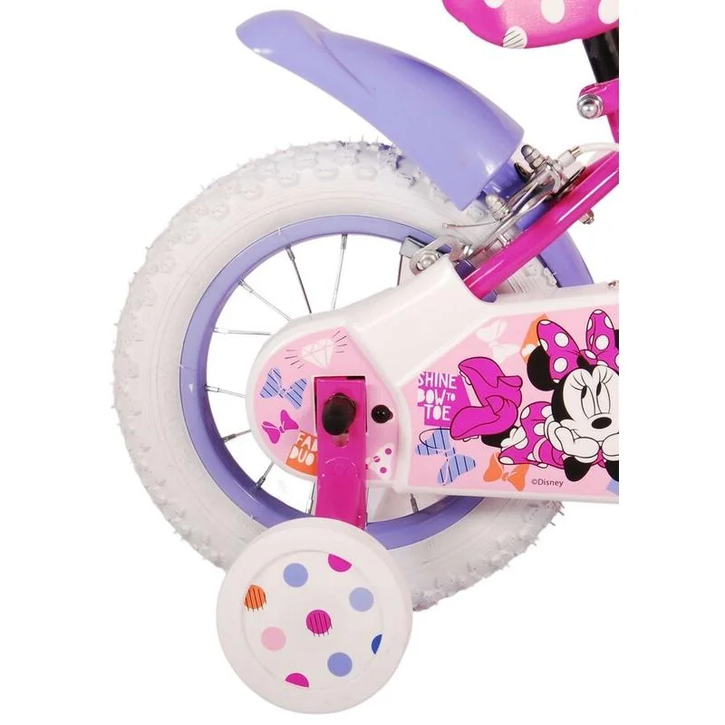 VOLARE - Detský bicykel Disney Minnie Cutest Ever! - dievčenský - 12 palcov - ružový