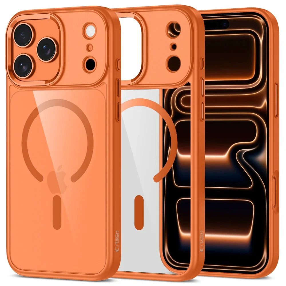 Tech-Protect MagMat MagSafe kryt na iPhone 17 Pro Max, oranžový 