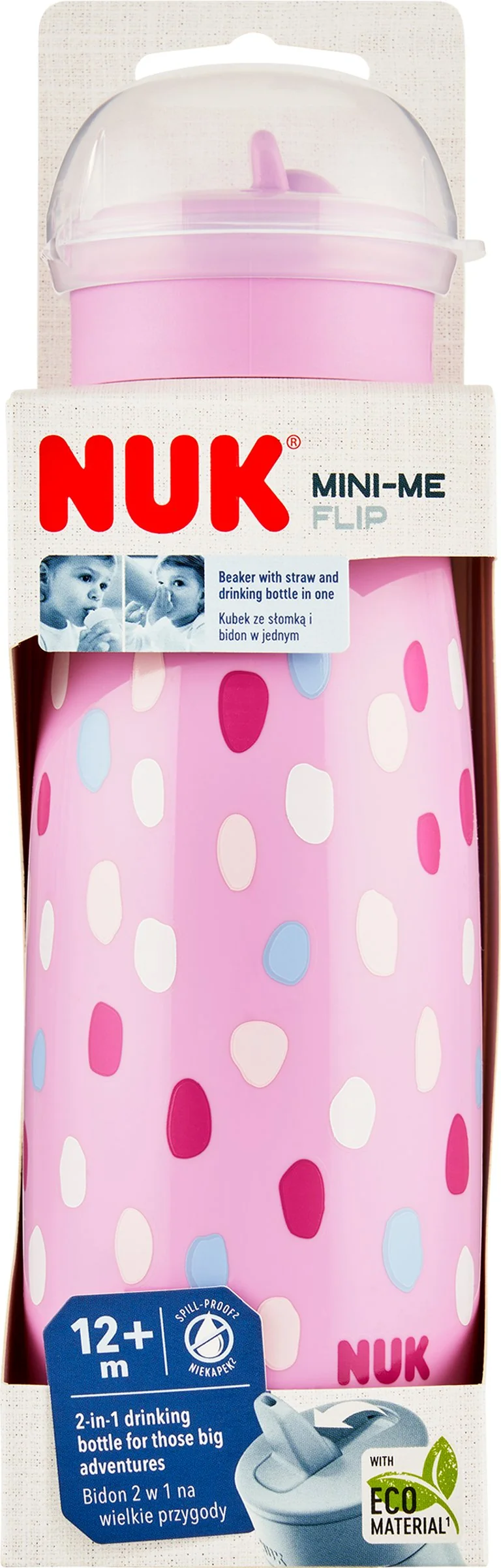 NUK flaša Mini-Me Flip 450 ml (12+ m.) 1×1 ks, fľaša s náustkom