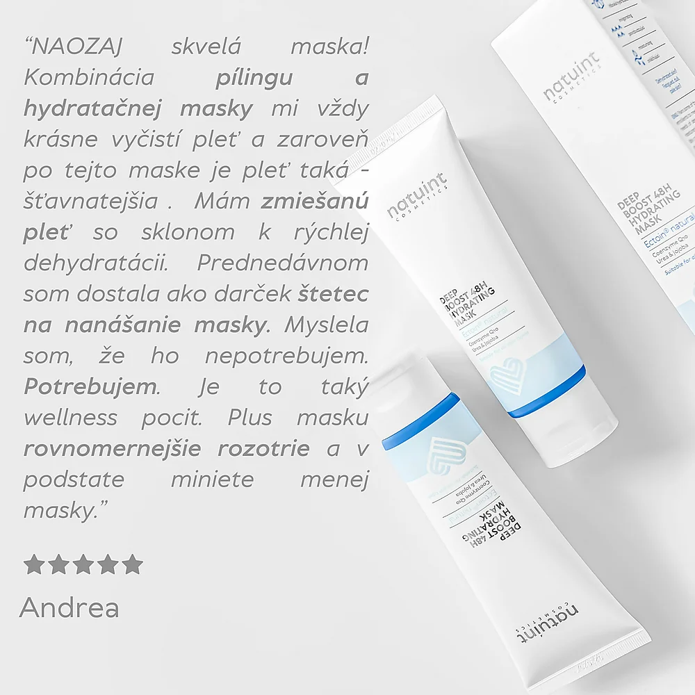 Natuint cosmetics - Hydratačná maska s dlhotrvajúcim účinkom Deep Boost 48h Hydrating Mask