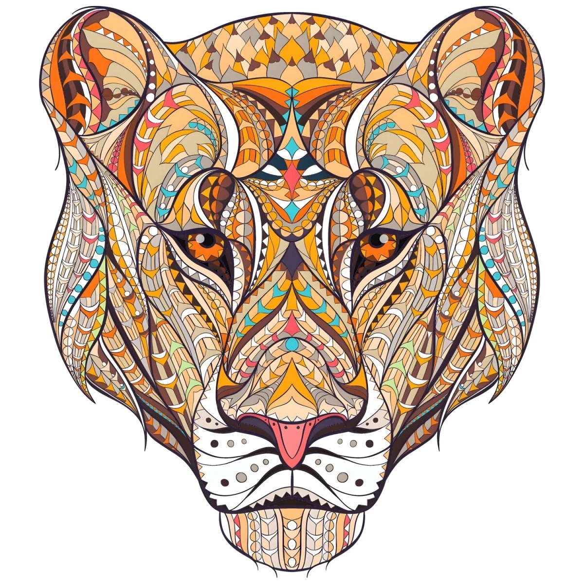 Drevené puzzle Leopard/S