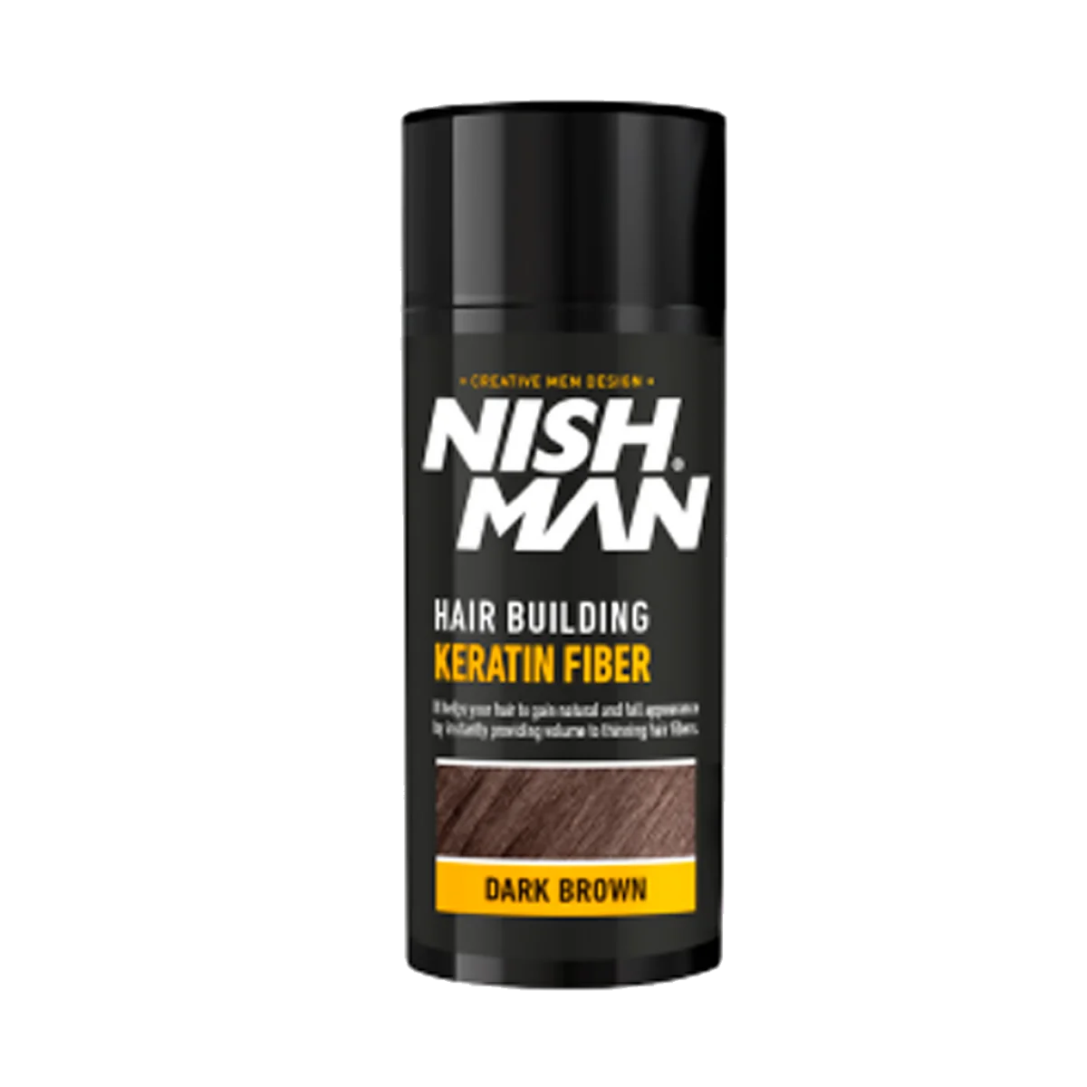 Keratínové vlákno na stavbu vlasov tmavohnedá Nishman Hair Building Keratin Fiber Dark Brown  21g