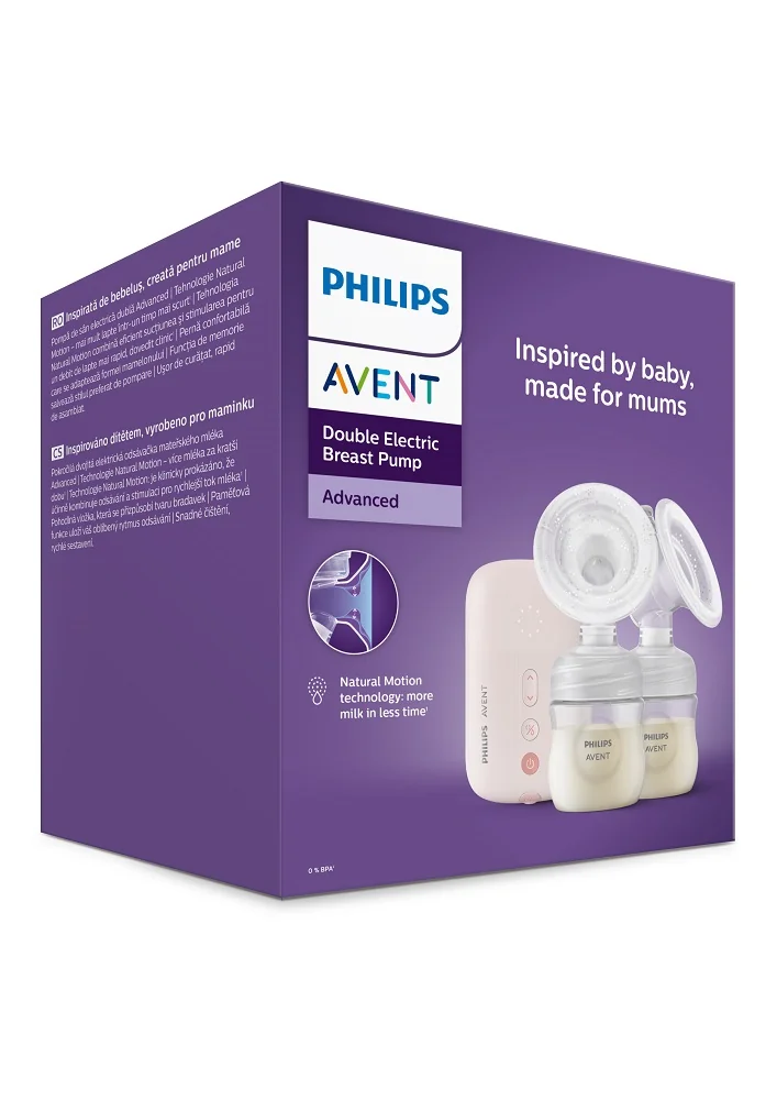 Philips AVENT Odsávačka materského mlieka elektrická DUO SCF397/31+Darček 1 set
