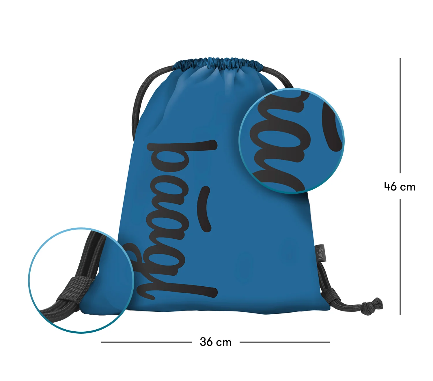 Vrecko Ocean Blue modrá farba