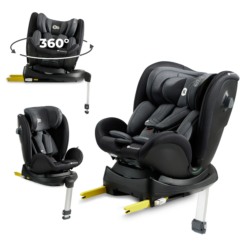 KINDERKRAFT SELECT Autosedačka Xrider i-Size 40-125 cm Black 1×1 ks, autosedačka