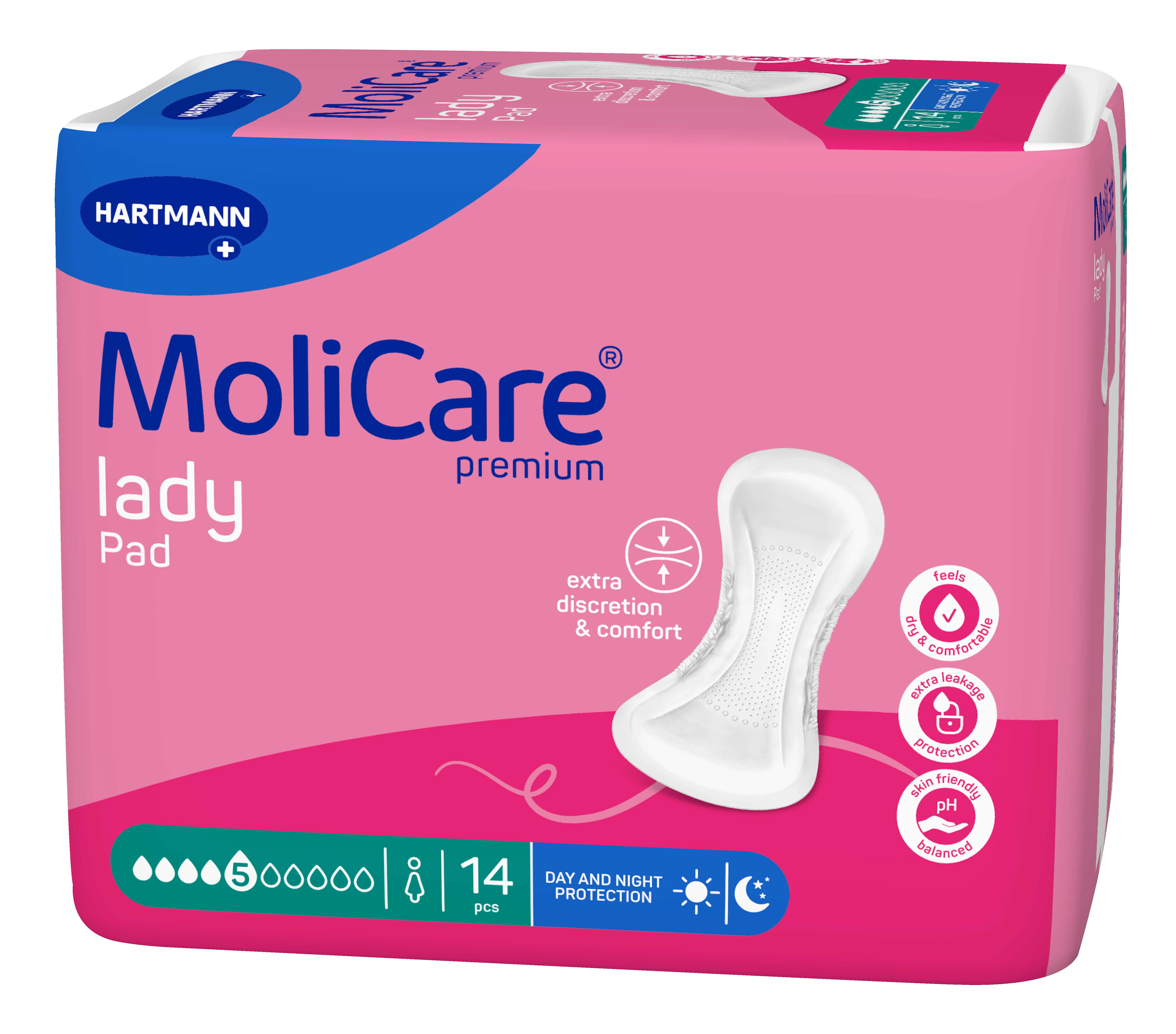 MoliCare Premium lady pad 5 kvapiek inkontinenčné vložky 14 ks