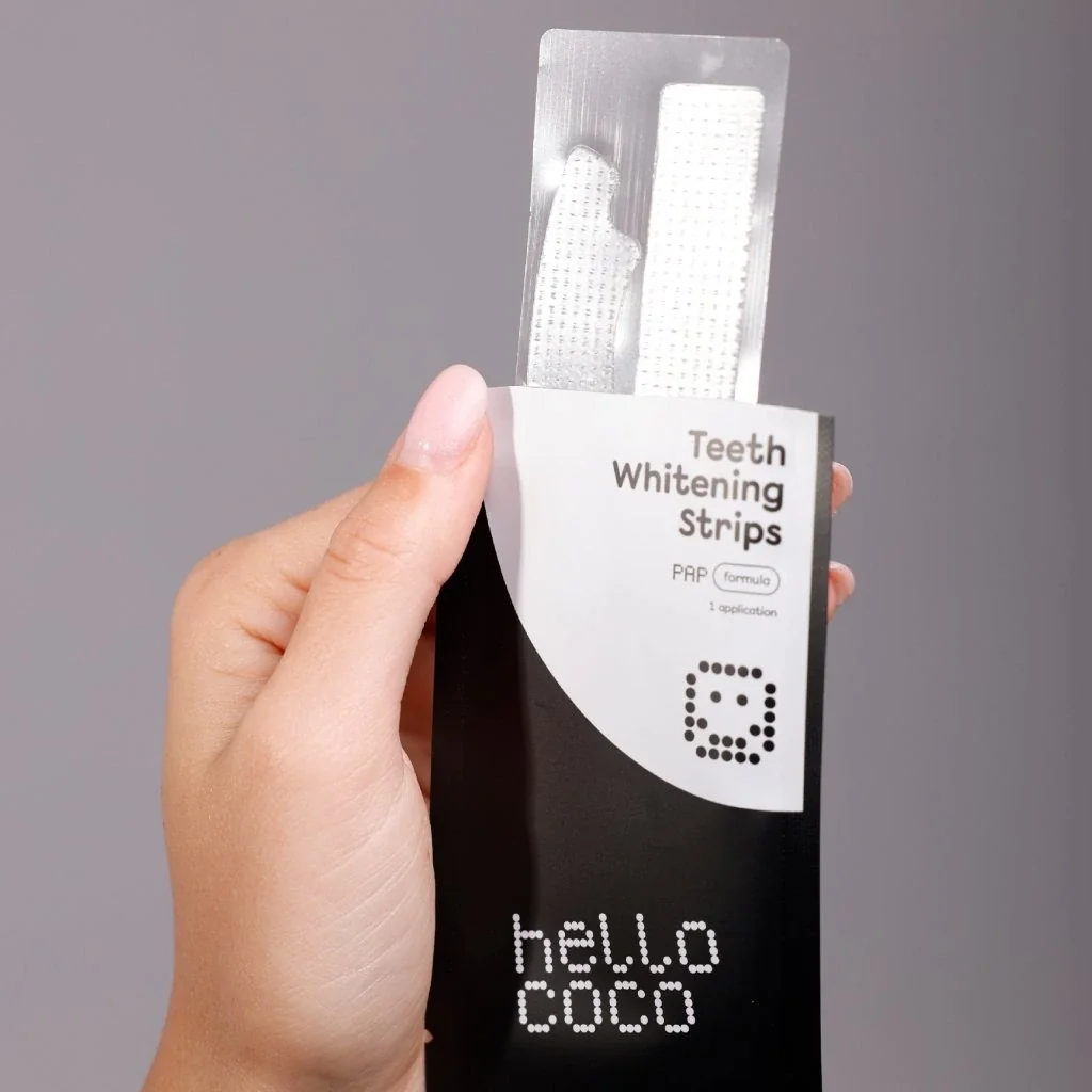 HELLO COCO PAP Bieliace pásiky na zuby 14 ks