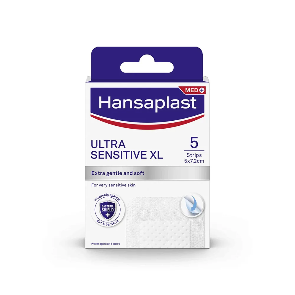 Hansaplast SILICONE SOFT XL ULTRA SENSITIVE 1×5 ks, náplasť