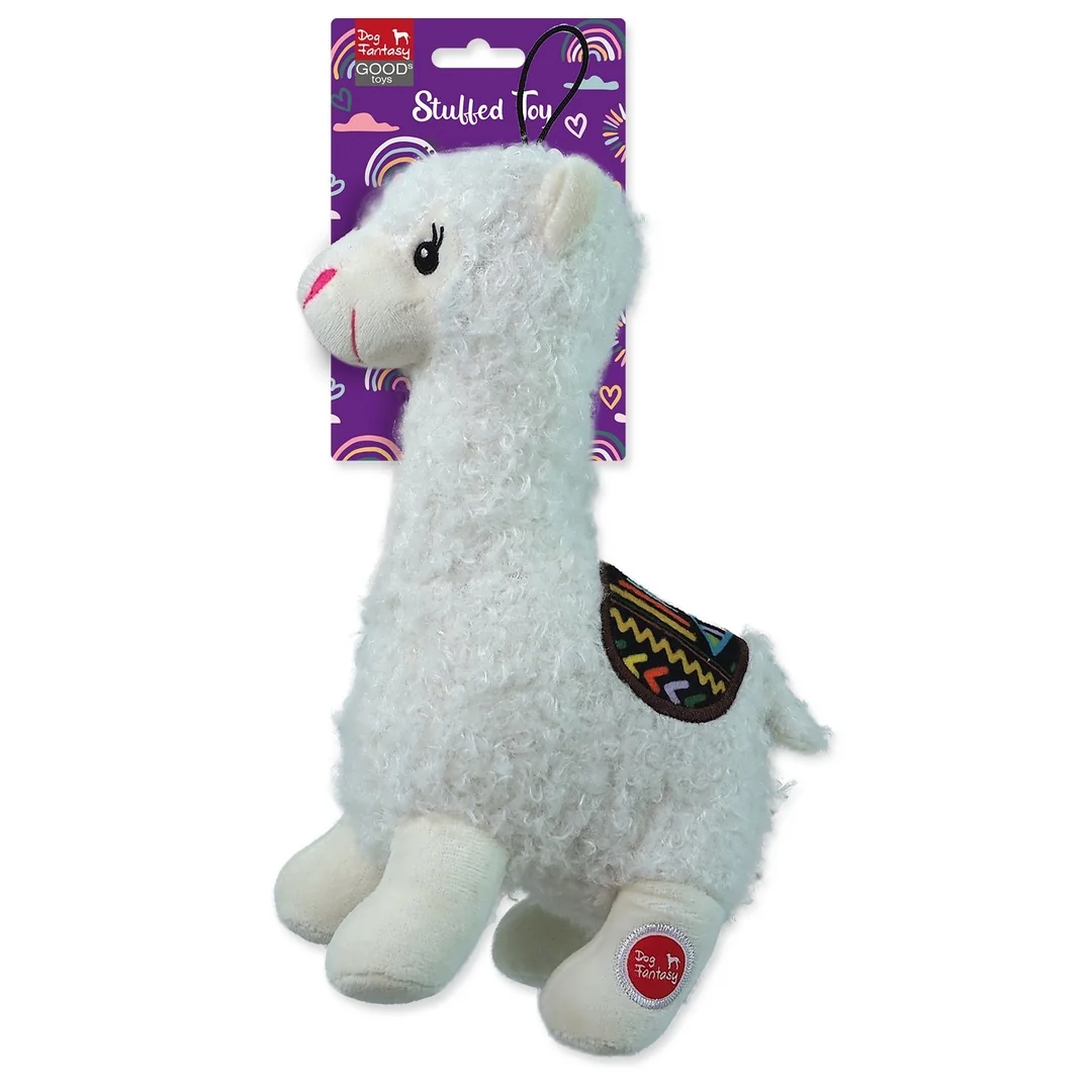 Hračka Dog Fantasy Stuffed Toy lama pískacia mix farieb 26cm