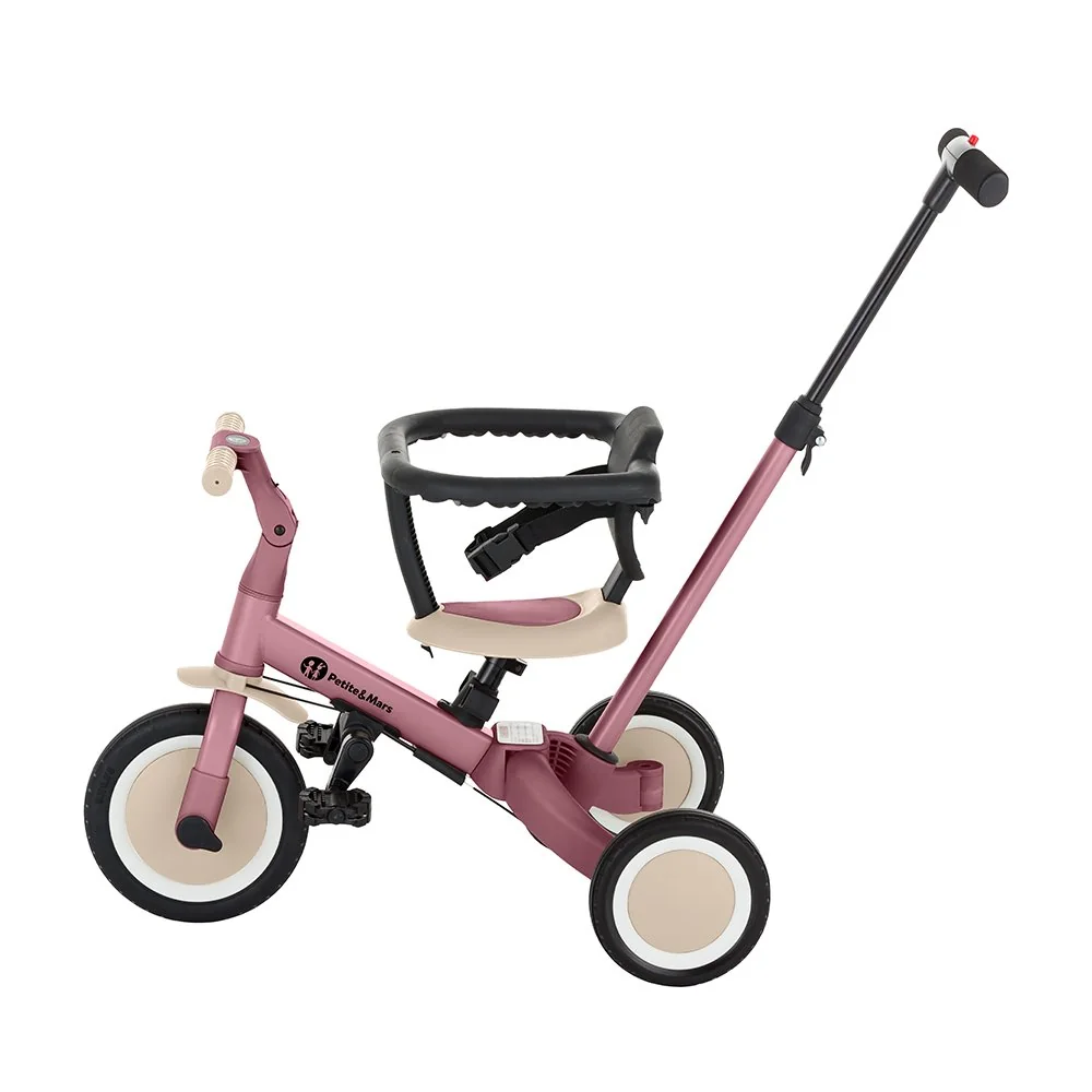 Trojkolka multifunkčná 5v1 Turbo Dusty Rose