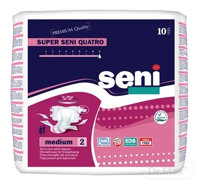 Seni SUPER QUATRO medium 2 1×10 ks, plienkové nohavičky