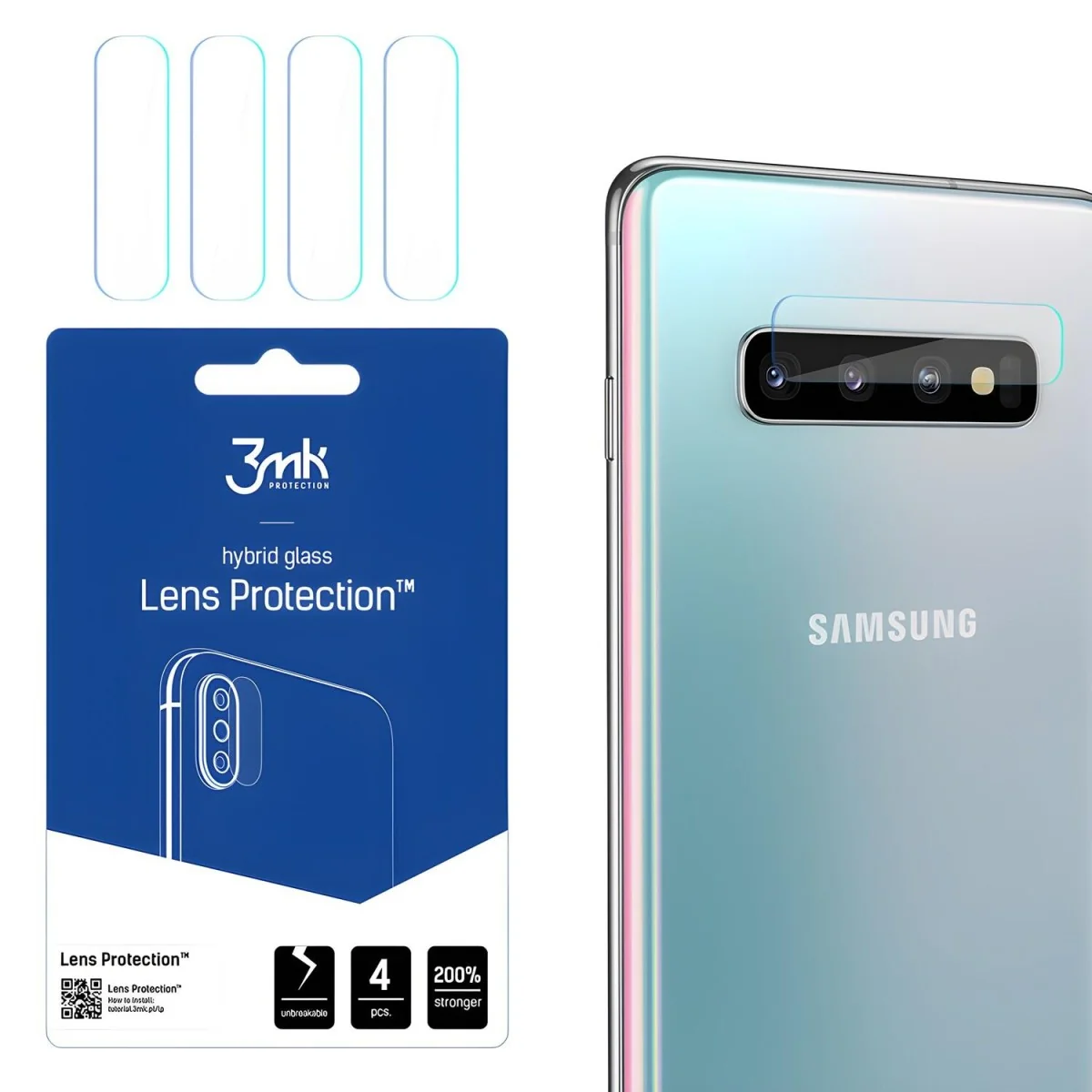 Sklo na kameru 3mk pre Samsung Galaxy S10