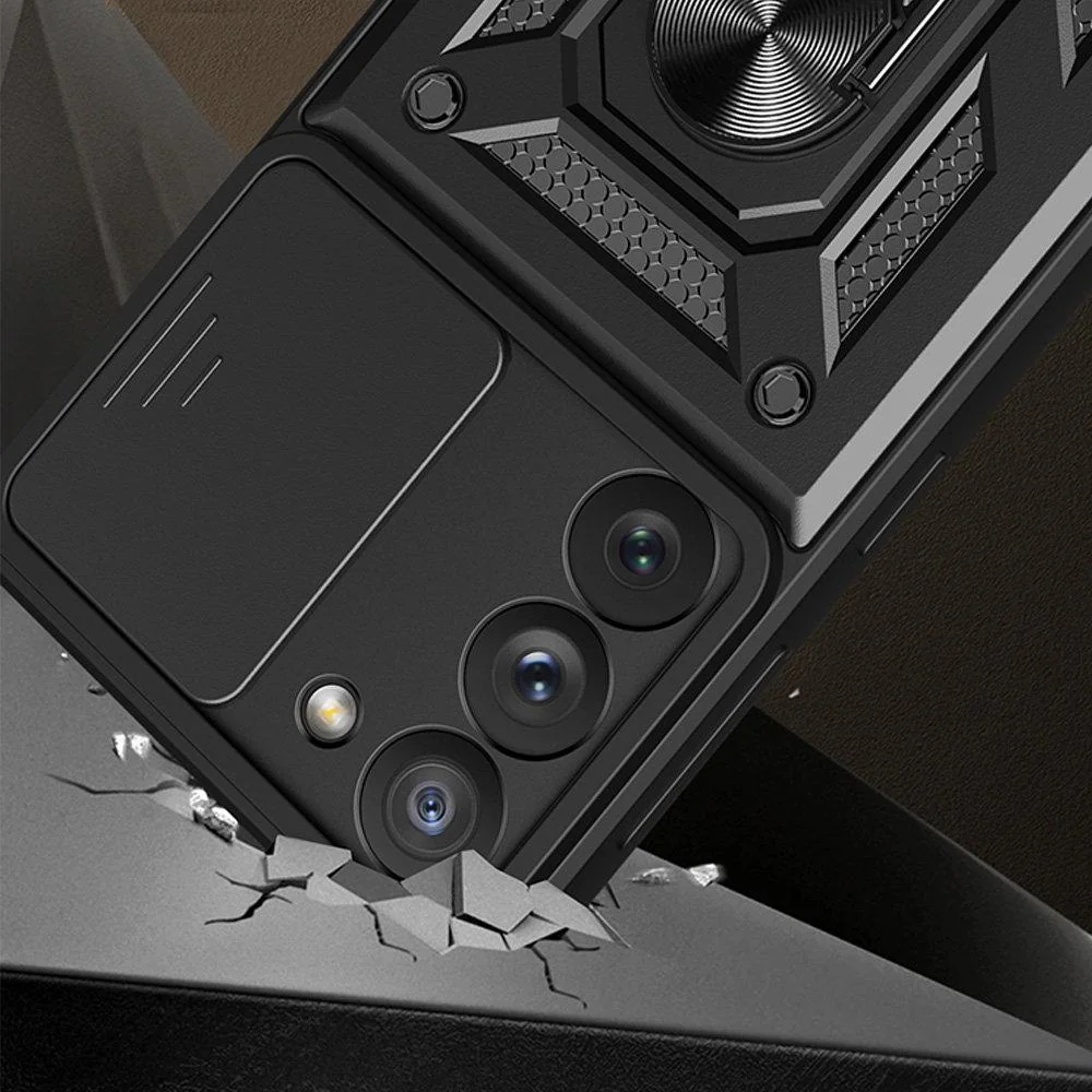 MG Hybrid Armor Camshield kryt na Samsung Galaxy A34 5G, čierny