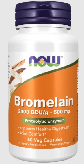 Now Foods Bromelain 500 mg 1×60 cps, výživový doplnok