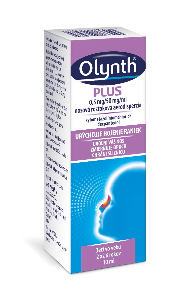 OLYNTH PLUS 0,5 mg/50 mg/ml 1×10 ml, aer nao (fľ.HDPE biela)