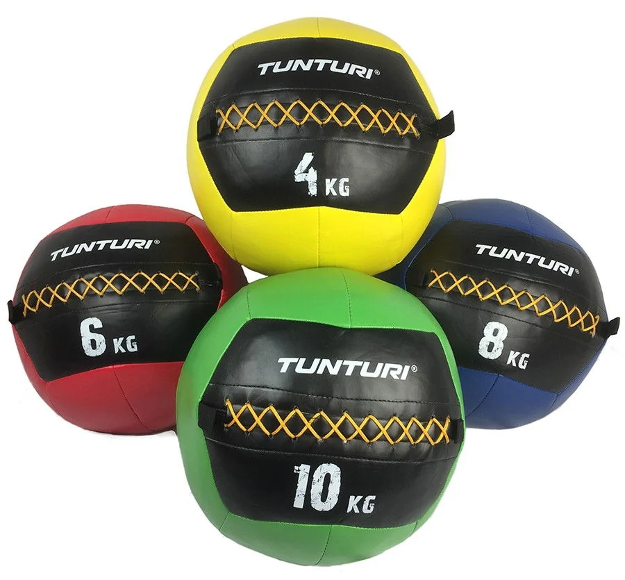 Lopta pre funkčný tréning Wall ball 10 kg zelený