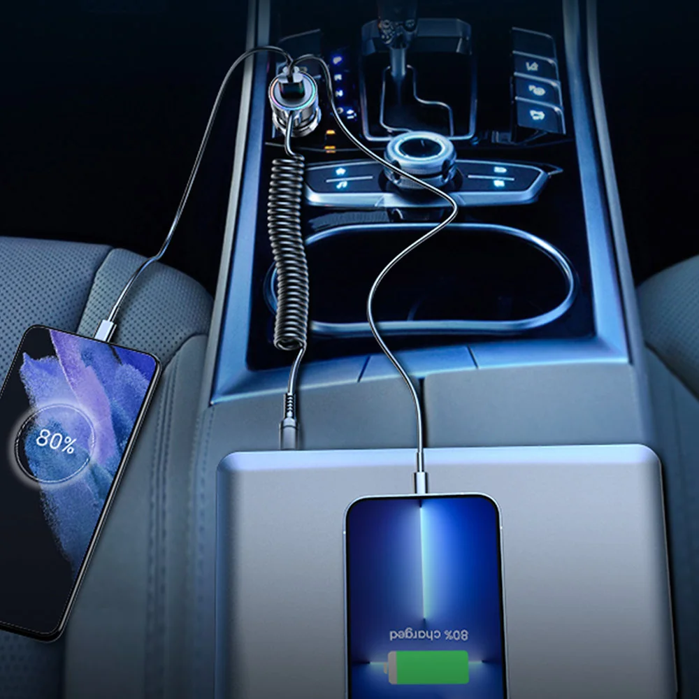 Joyroom JR-CL08 autonabíjačka 45W + Lightning kábel 1.5m, čierna