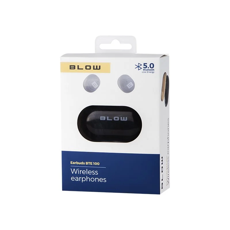 Slúchadlá BLUETOOTH do uši BLOW BTE100 BLACK TWS