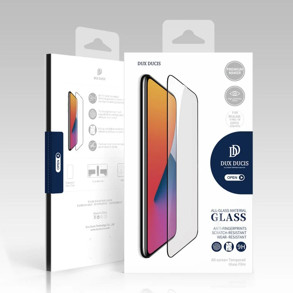10D Tvrdené sklo pre Realme 9i/9 Pro/9 5G - Čierna