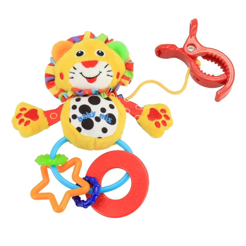 Plyšová hračka s hrkálkou Baby Mix gepardík , 20C48959