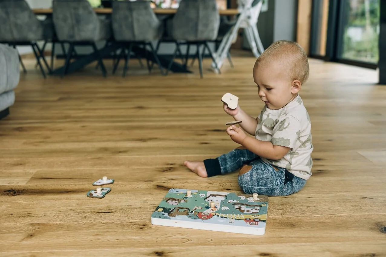 Drevené puzzle so zvukom FreeON - farma
