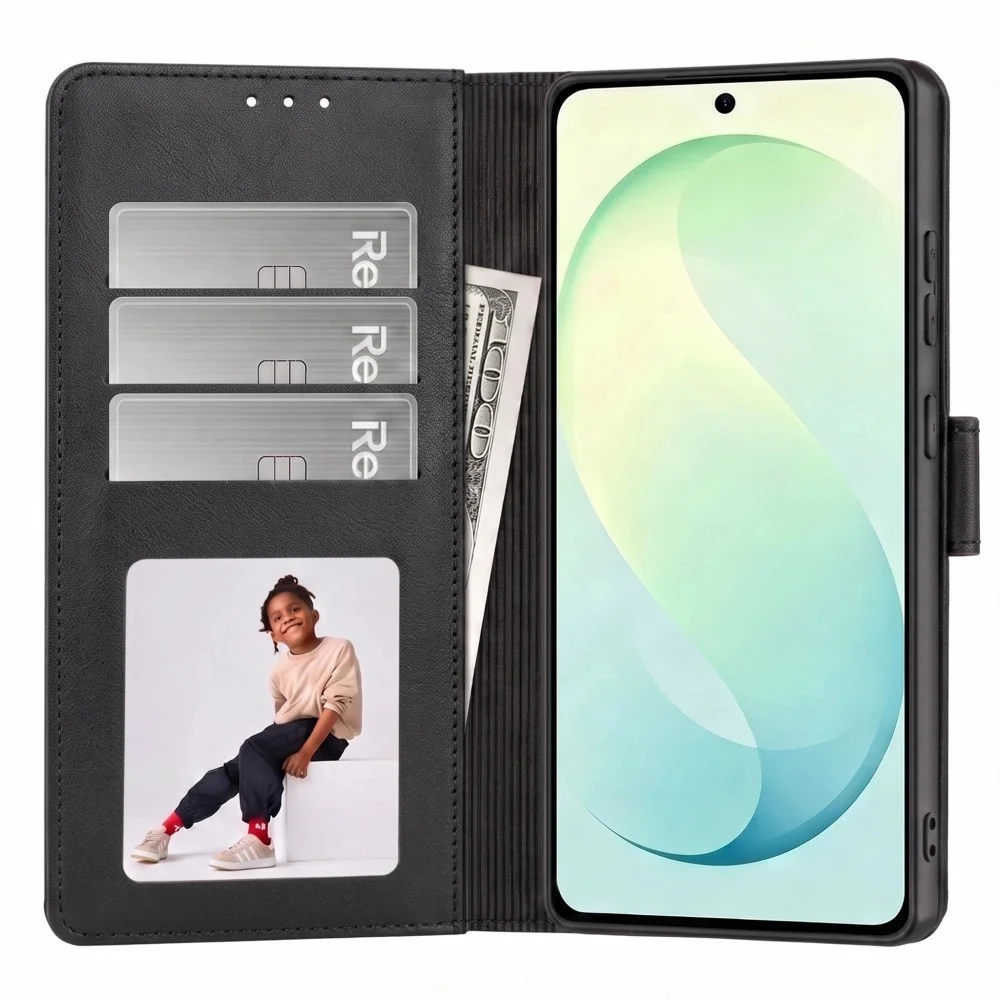 Tech-Protect Wallet knižkové puzdro na Samsung Galaxy S26 FE, čierne