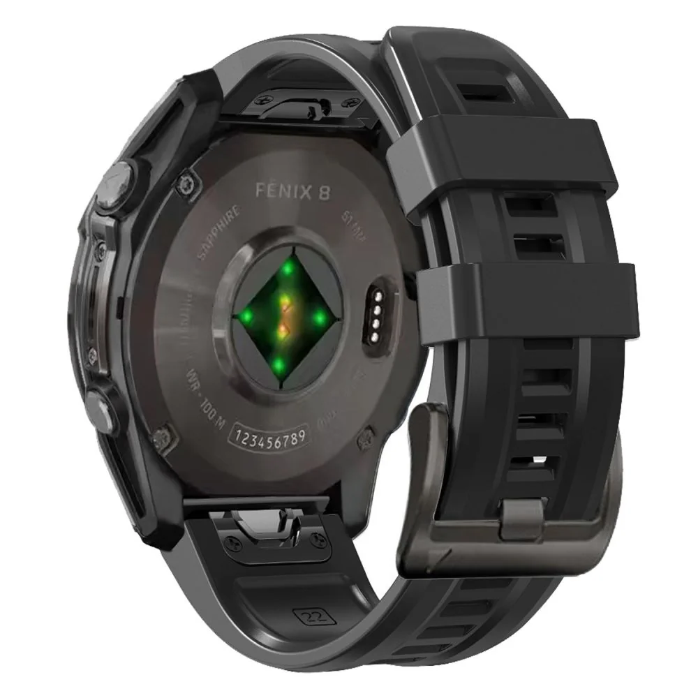 Tech-Protect Silicone remienok na Garmin Fenix 5x / 5x Plus / 6x / 6x Pro / 7x / 8 51mm, black