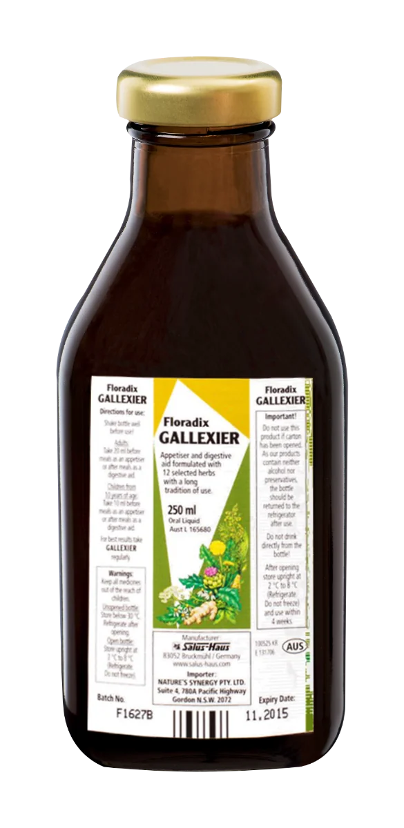 SALUS Floradix Gallexier 1×250 ml, tekutá forma