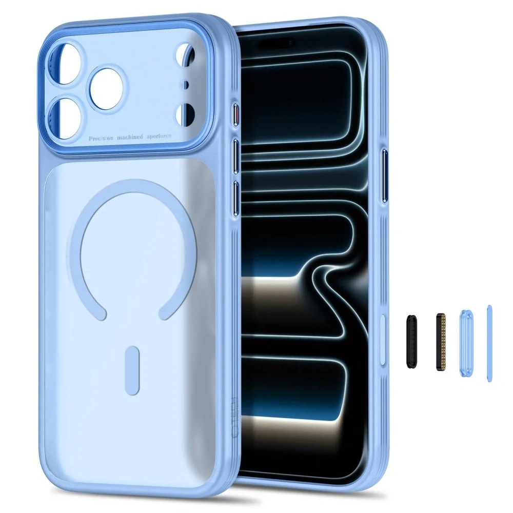 Tech-Protect MagPrime MagSafe CC kryt na iPhone 17 Pro Max / 18 Pro Max, svetlomodrý