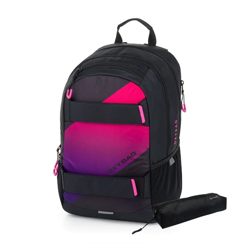 Študentský batoh a peračník OXY SPORT Ombre Girl set 2 ks