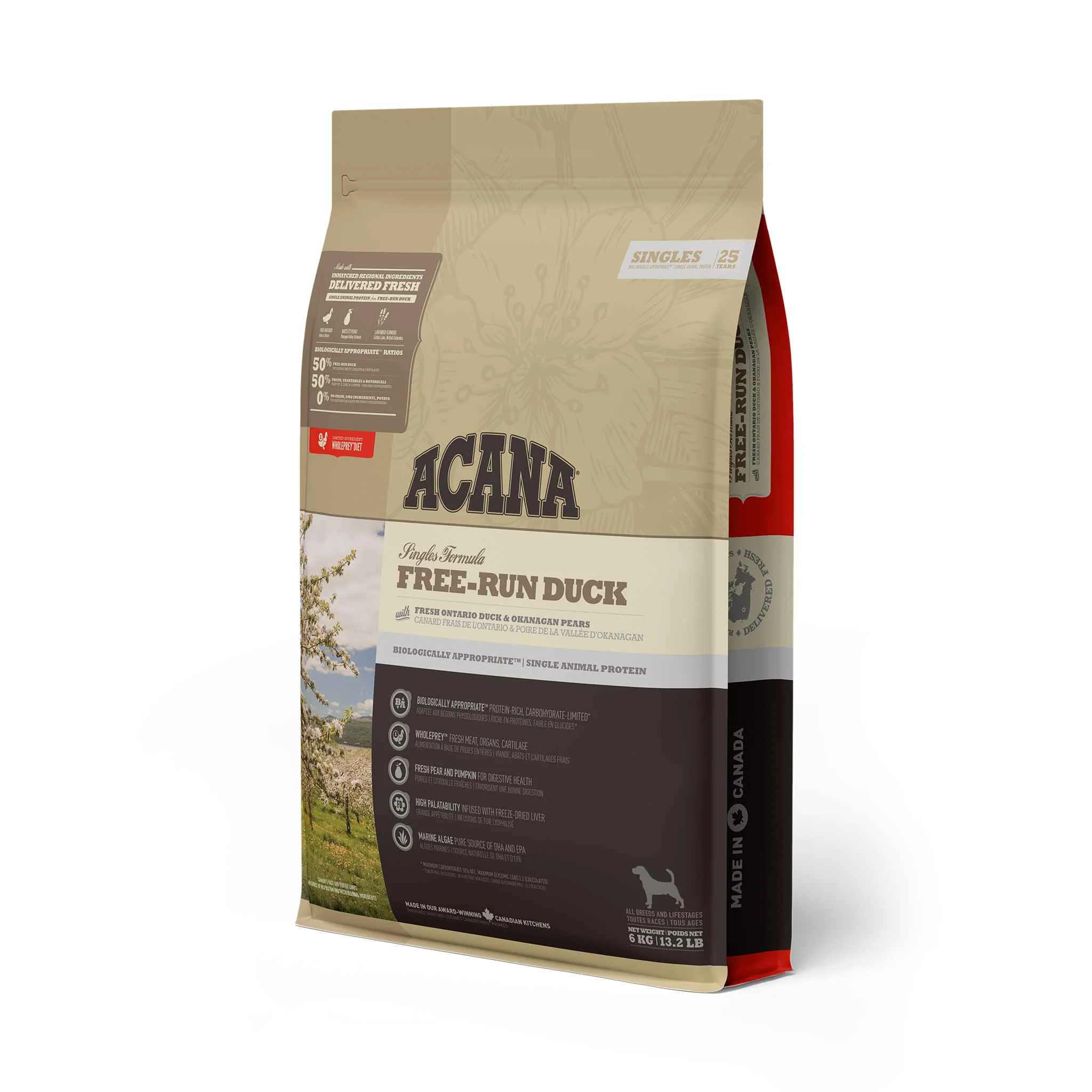 ACANA FREE-RUN DUCK 6KG A.U.V. 1×6 kg, krmivo pre psy