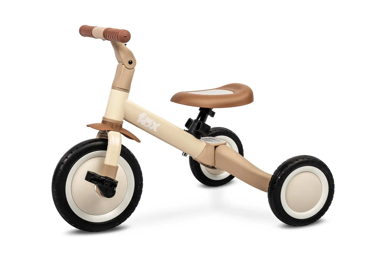 Multifunkčné detské odrážadlo a bicykel 4v1 Fox - béžové
