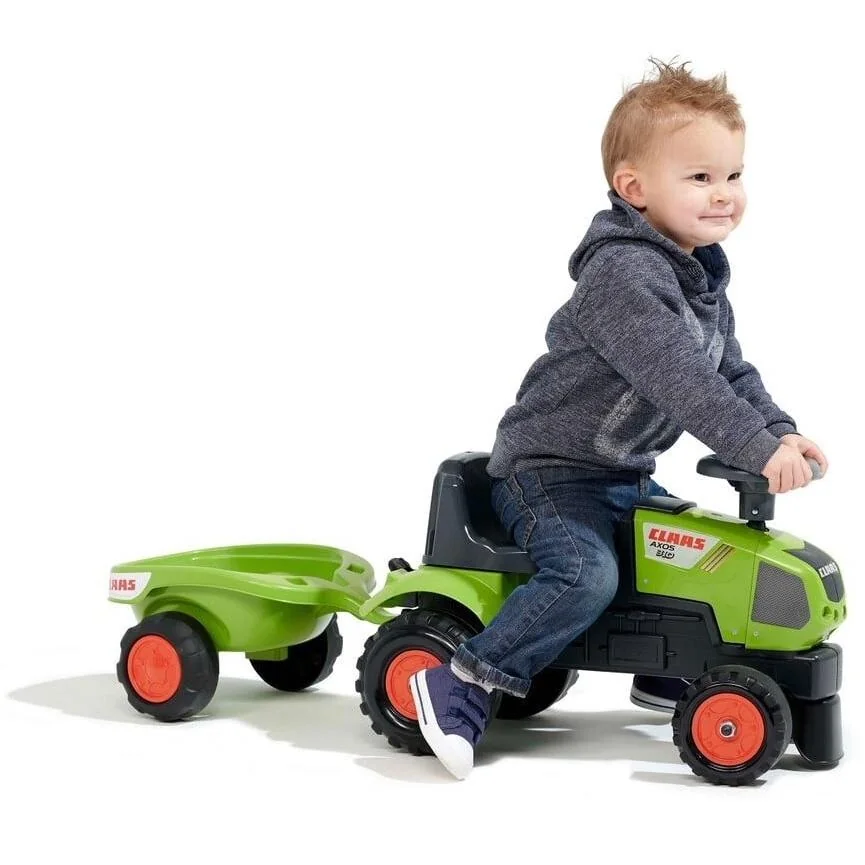 FALK Odrážadlo 1012B Baby Claas Axos s vlečkou