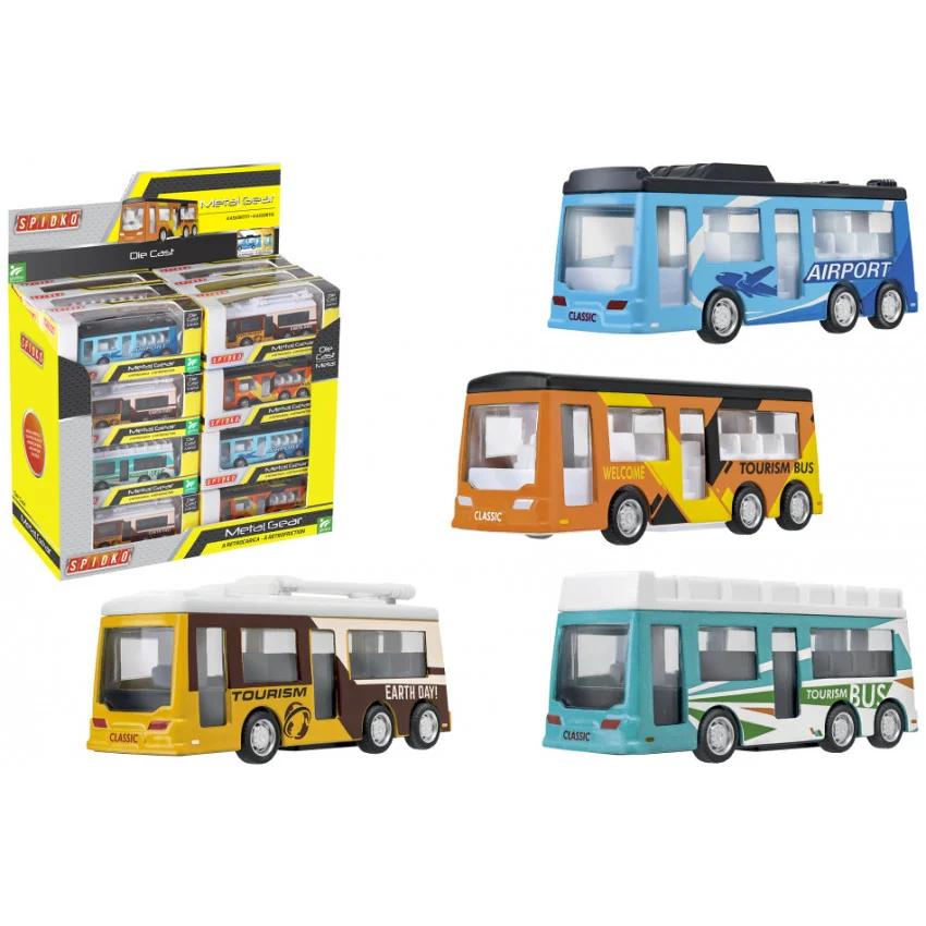 Autobus kovový model SPIDKO 2ks-MOVEO