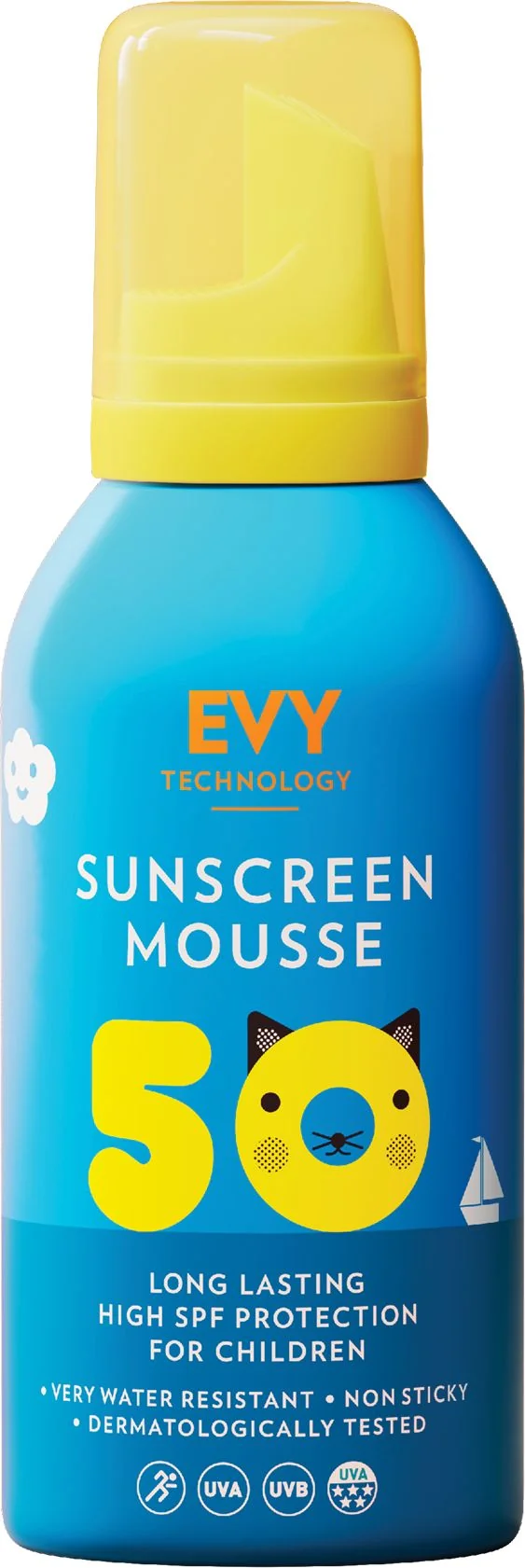 EVY Technology Opaľovacia pena SPF 50 pre deti od 6 mesiacov 150 ml