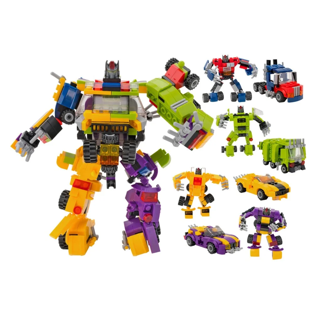 Cubix robot - transformér 4 druhy = 1 veľký transformér-MOVEO