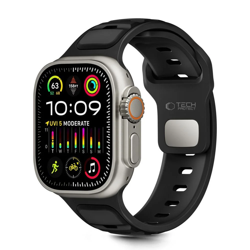 Tech-Protect Iconband Line remienok na Apple Watch 44/45/46/49mm, black k
