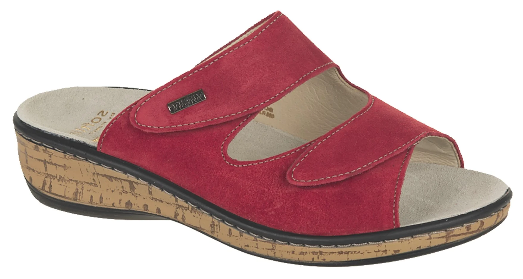 GERDA 245012 soft-line šľapky dámske, červené 77, veľkosť: 41