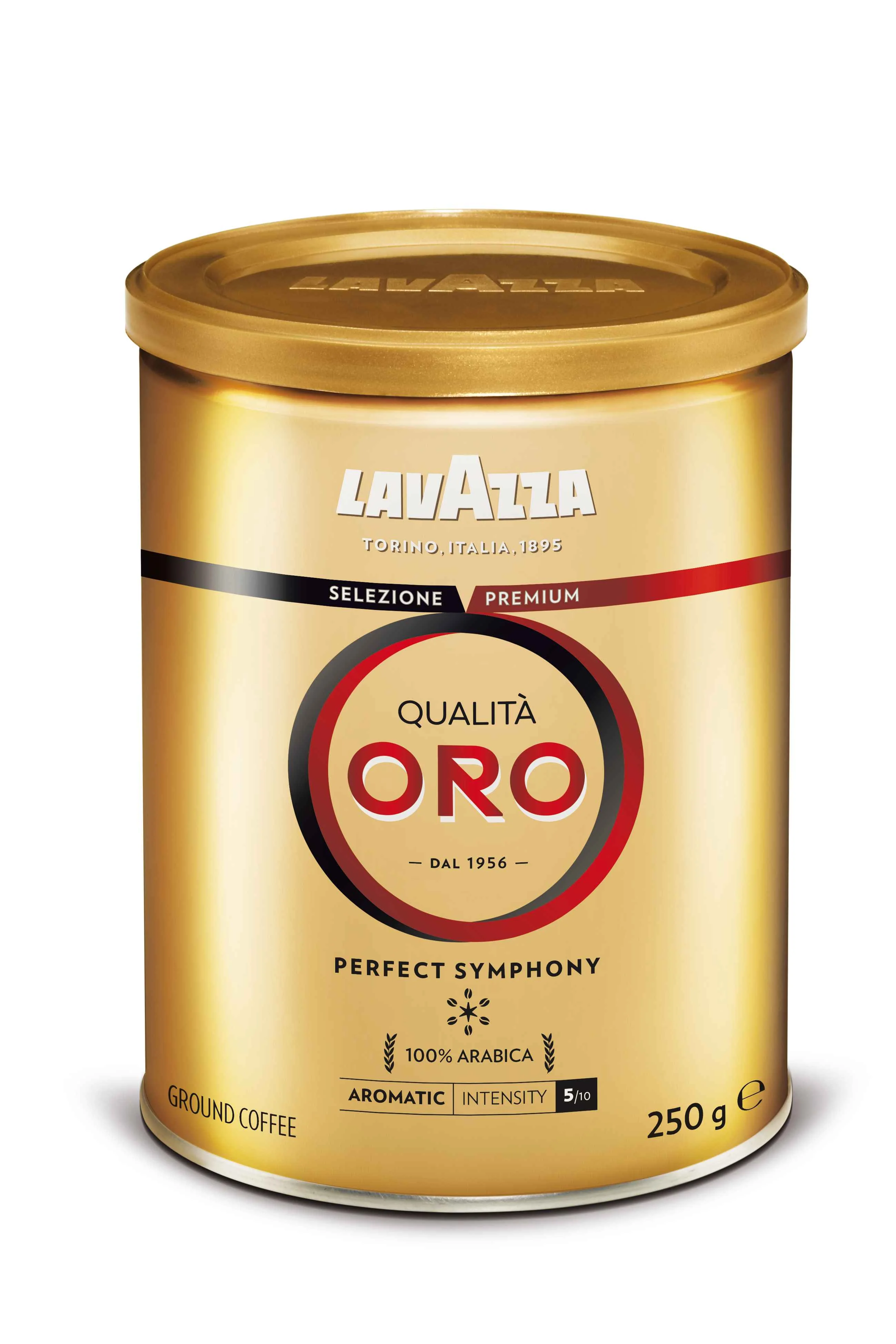 Lavazza mletá káva Qualita Oro Perfect Symphony 250g, dóza 1×250 g, mletá káva