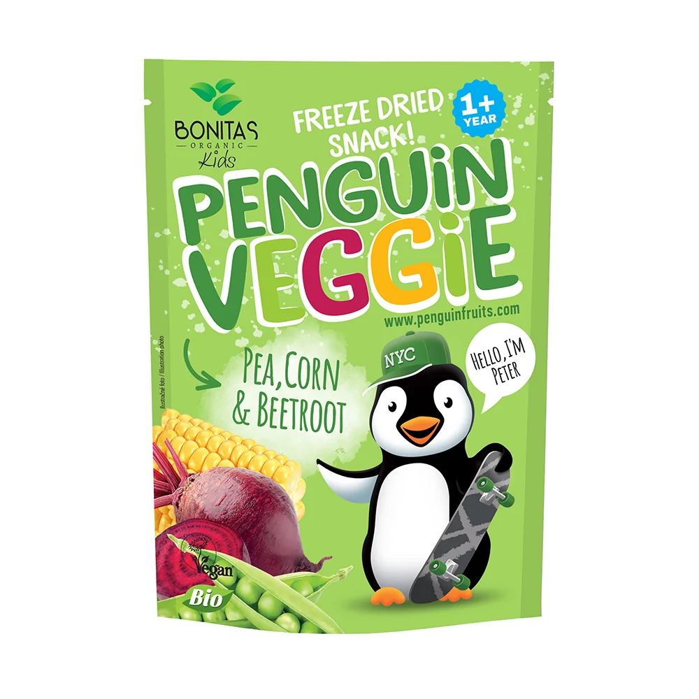 PENGUIN VEGGIE Pea, Corn & Beetroot BIO 17 g